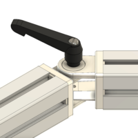 42-001-1 MODULAR SOLUTIONS PIVOT JOINT<br>45 PIVOT JOINT WITH LOCKING HANDLE